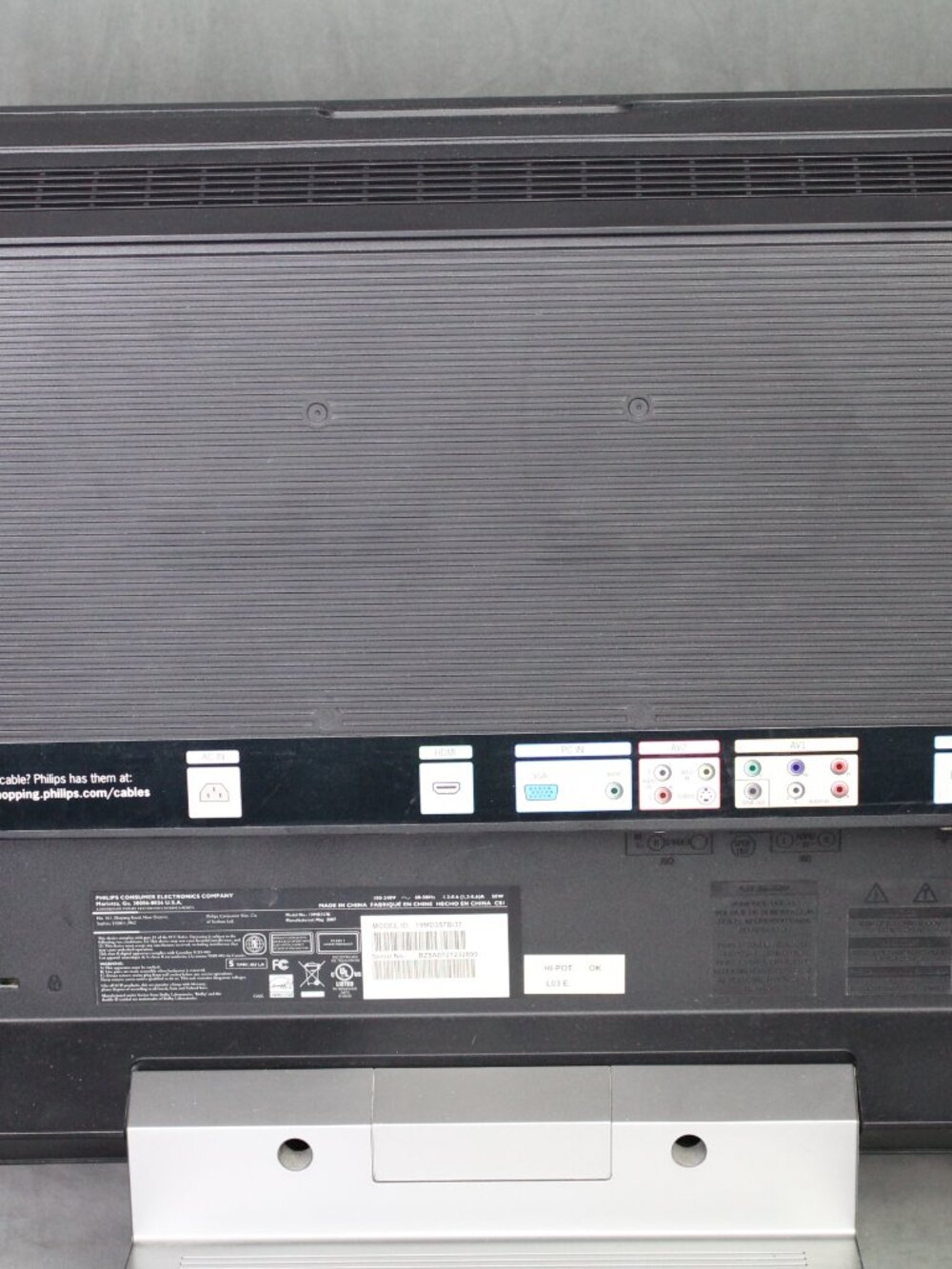 Magnavox Lcd Color Tv & Dvd Video Player 20MF251W Tested Works  E1-12 - Picture 4 of 5